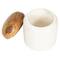 Hello Honey® 3.25" White Marble & Mango Wood Pinch Pot with Lid